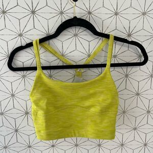 Outdoor Voices Lime Longline Spacedye Bra